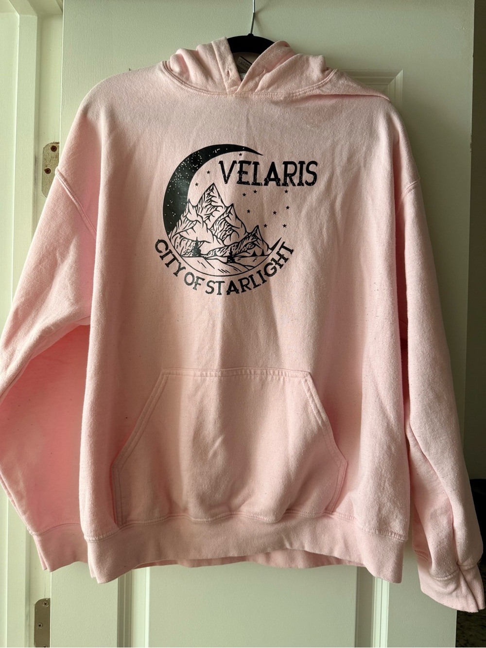 Gildan Pink "Velaris City of Starlight" Graphic Hoodie